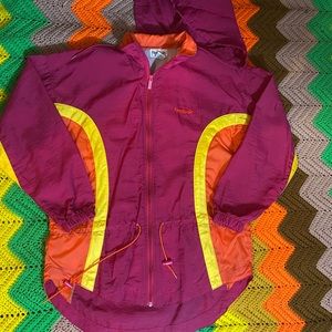 SOLD!! Colorblock Reebok Windbreaker Jacket
